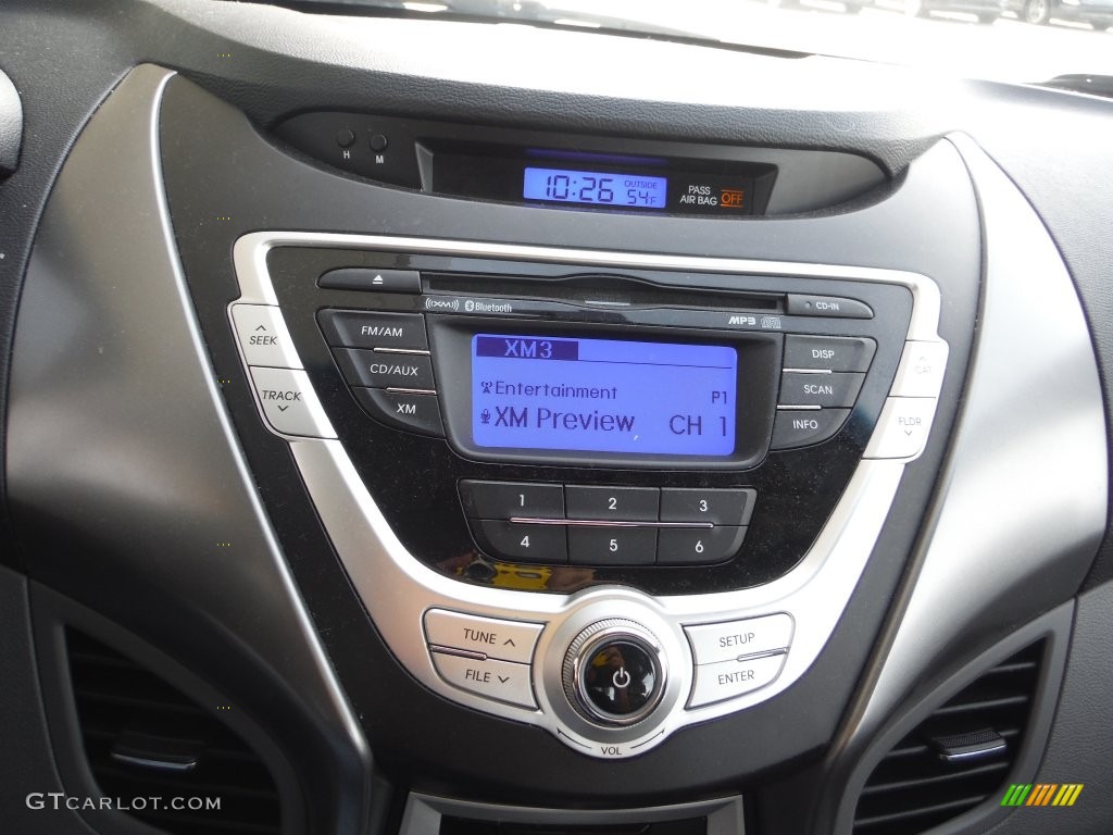 2011 Elantra GLS - Shimmering Silver Metallic / Gray photo #14