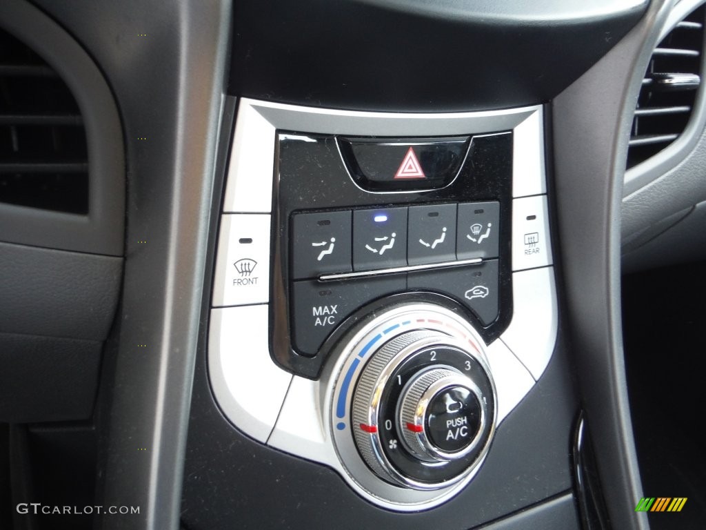 2011 Elantra GLS - Shimmering Silver Metallic / Gray photo #15