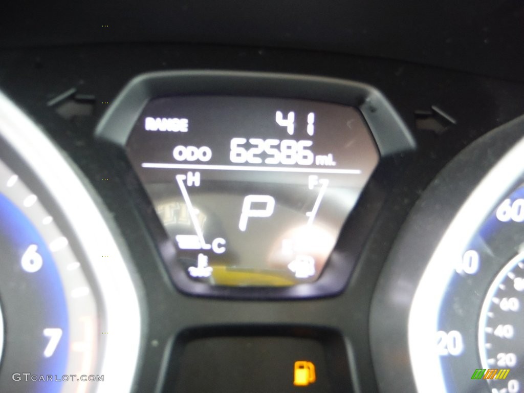 2011 Elantra GLS - Shimmering Silver Metallic / Gray photo #20