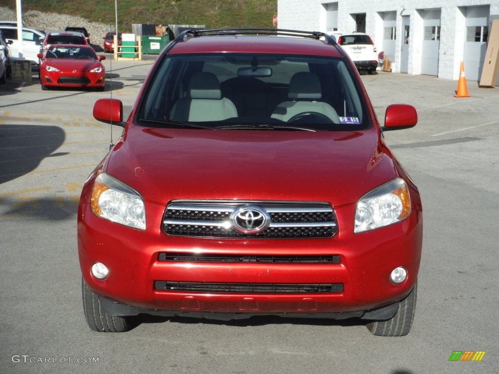 2007 RAV4 Limited 4WD - Barcelona Red Pearl / Taupe photo #3