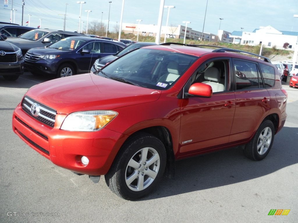 Barcelona Red Pearl 2007 Toyota RAV4 Limited 4WD Exterior Photo #108761260