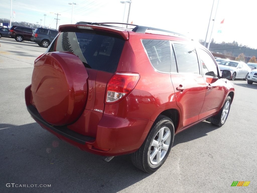 2007 RAV4 Limited 4WD - Barcelona Red Pearl / Taupe photo #9