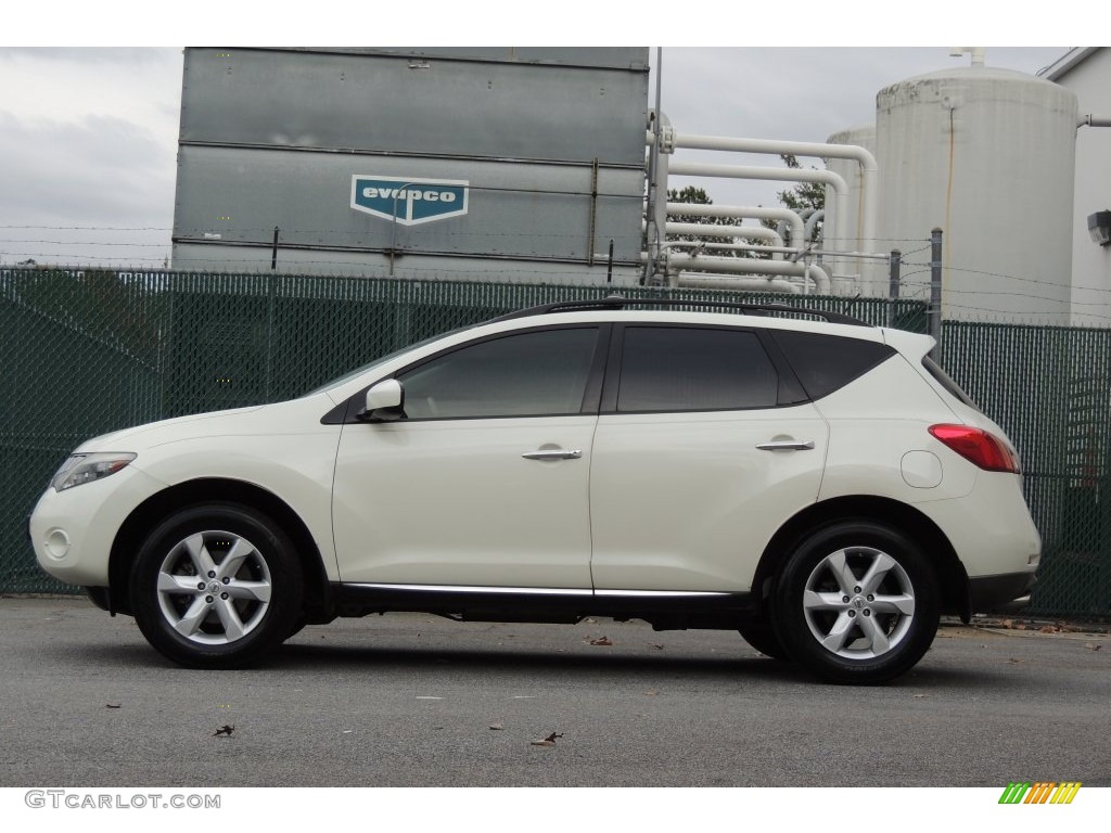 2009 Murano SL - Glacier Pearl / Beige photo #3