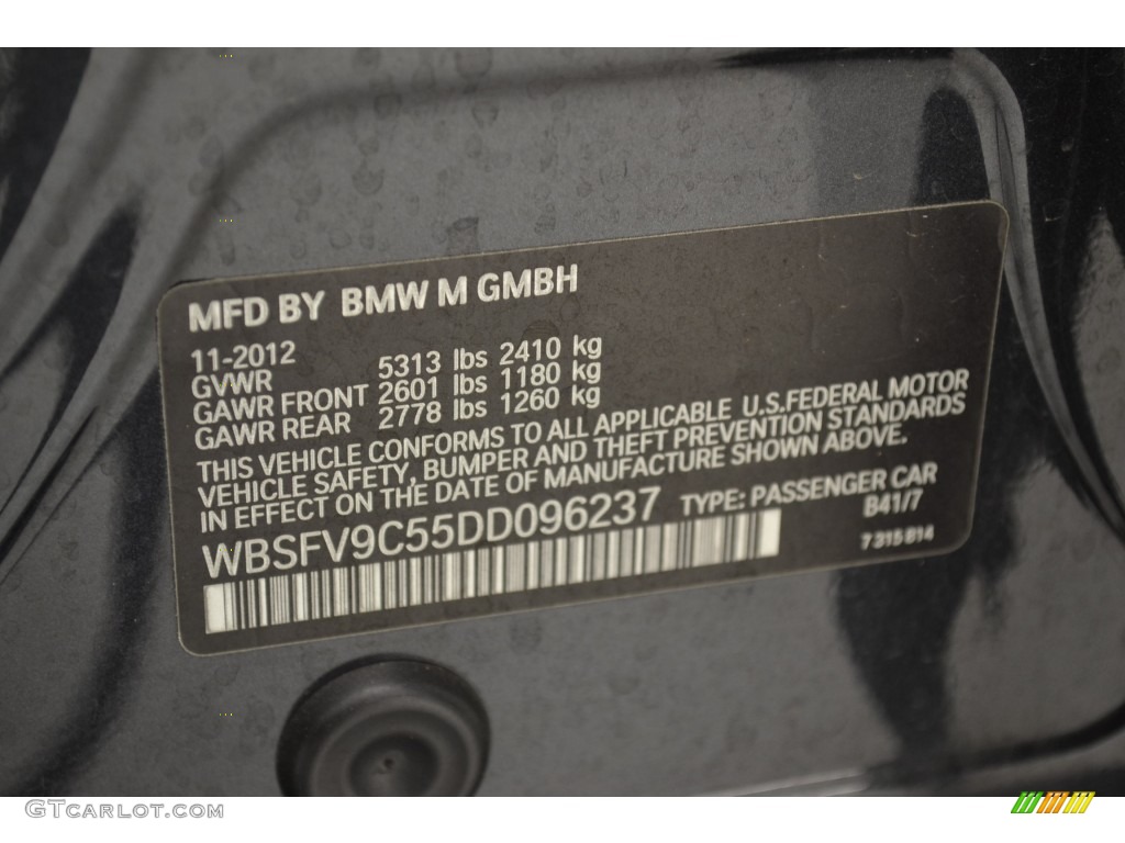 2013 M5 Sedan - Singapore Grey Metallic / Black photo #11