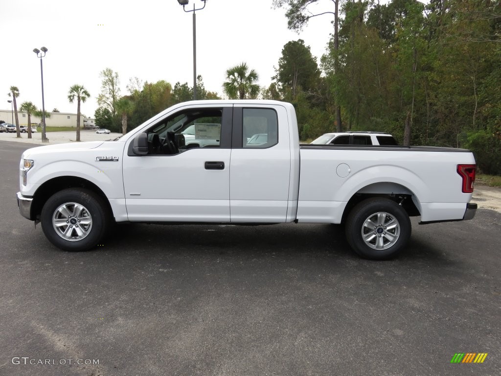 2016 F150 XL SuperCab - Oxford White / Medium Earth Gray photo #9