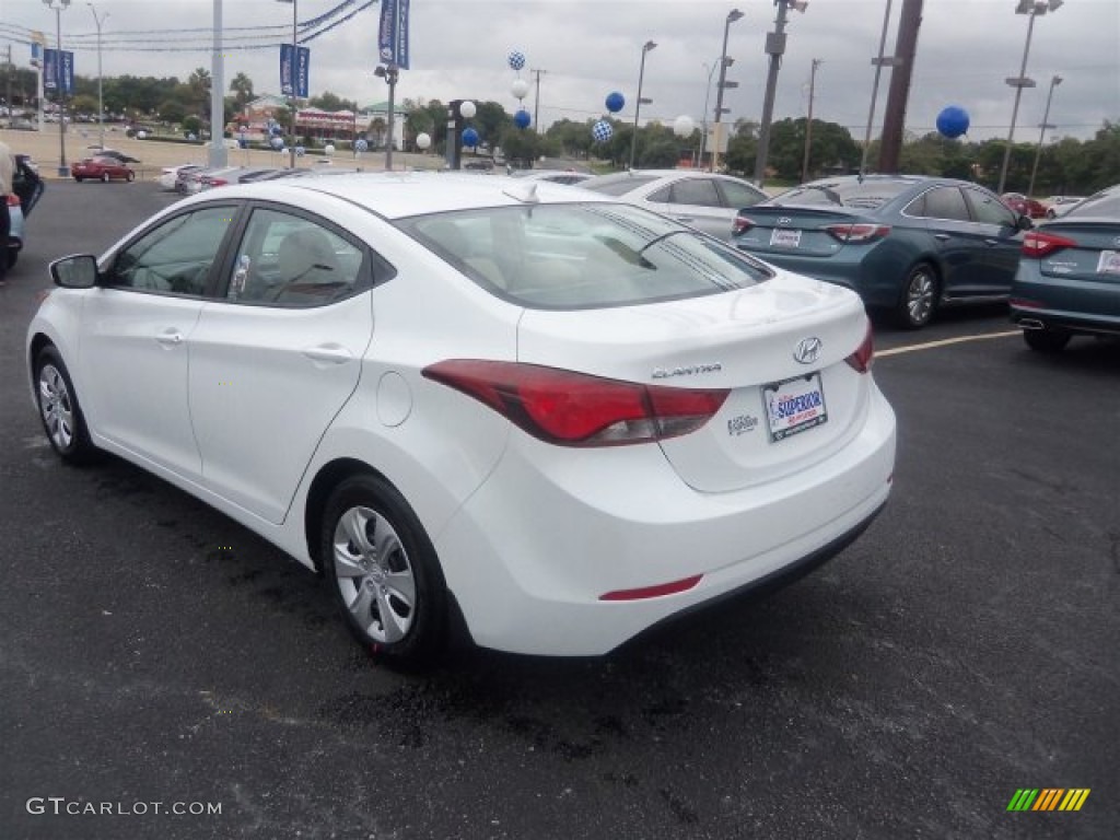2016 Elantra SE - White / Beige photo #8