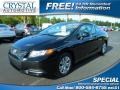 Crystal Black Pearl - Civic LX Coupe Photo No. 1