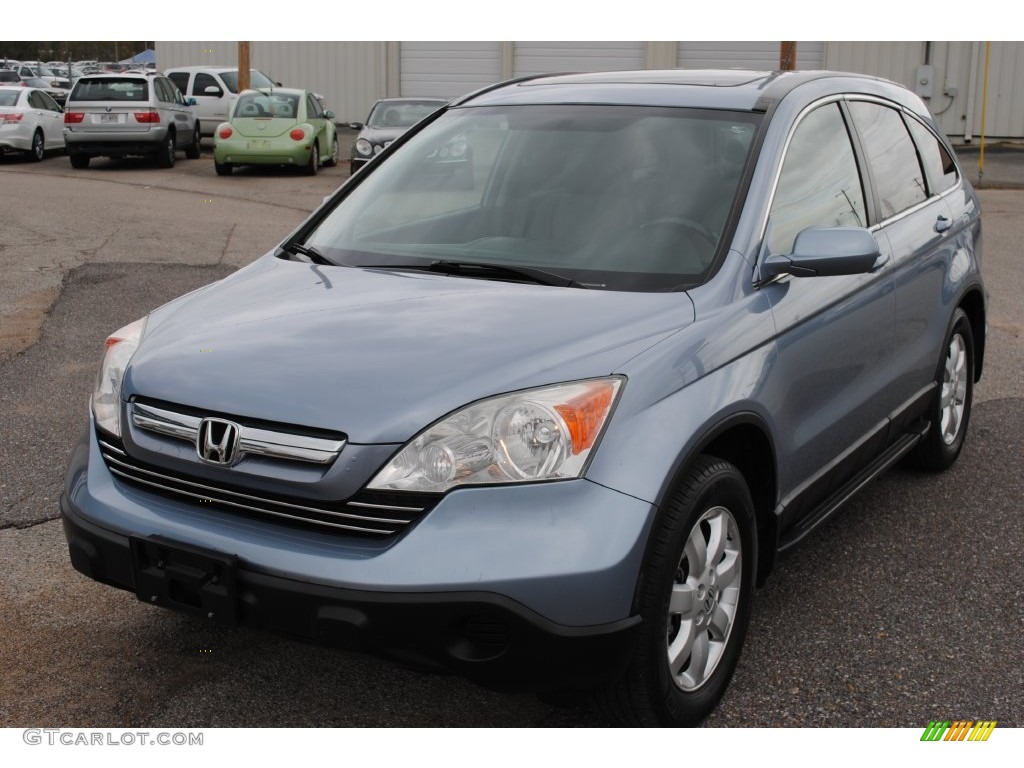 2008 CR-V EX-L - Glacier Blue Metallic / Ivory photo #1