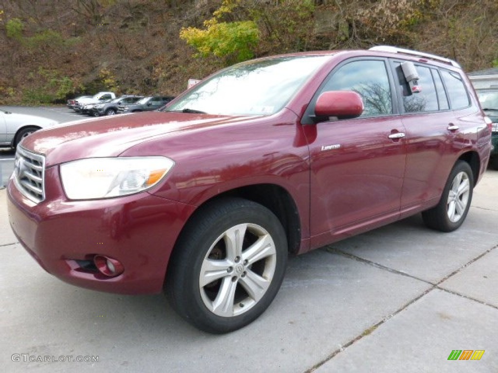 Salsa Red Pearl 2008 Toyota Highlander Limited 4WD Exterior Photo #108767365