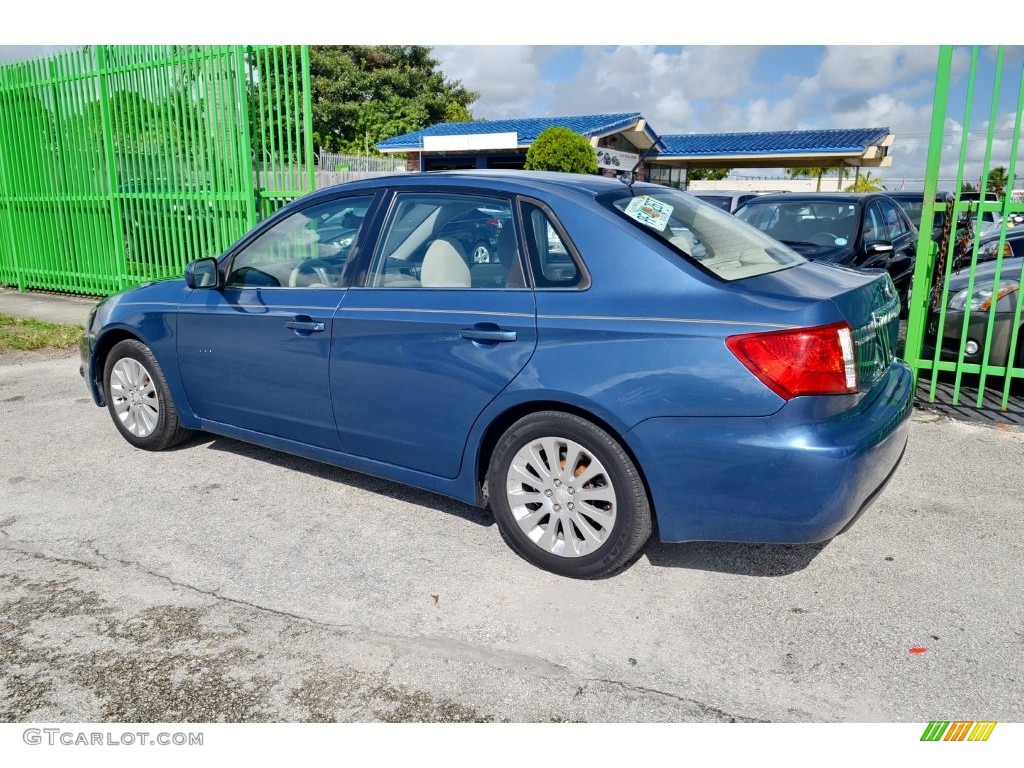 2008 Impreza 2.5i Sedan - Newport Blue Pearl / Ivory photo #8