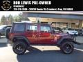 Red Rock Crystal Pearl 2009 Jeep Wrangler Unlimited X 4x4