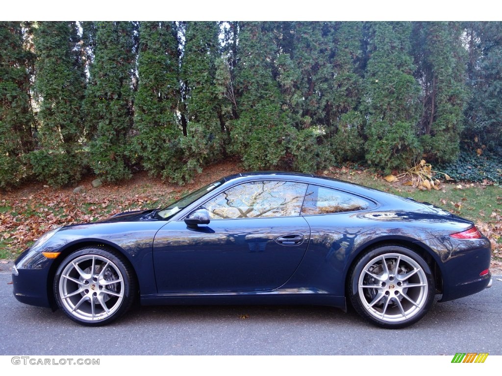 Dark Blue Metallic 2012 Porsche New 911 Carrera Coupe Exterior Photo #108771739