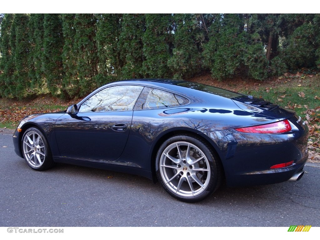 2012 New 911 Carrera Coupe - Dark Blue Metallic / Luxor Beige photo #4