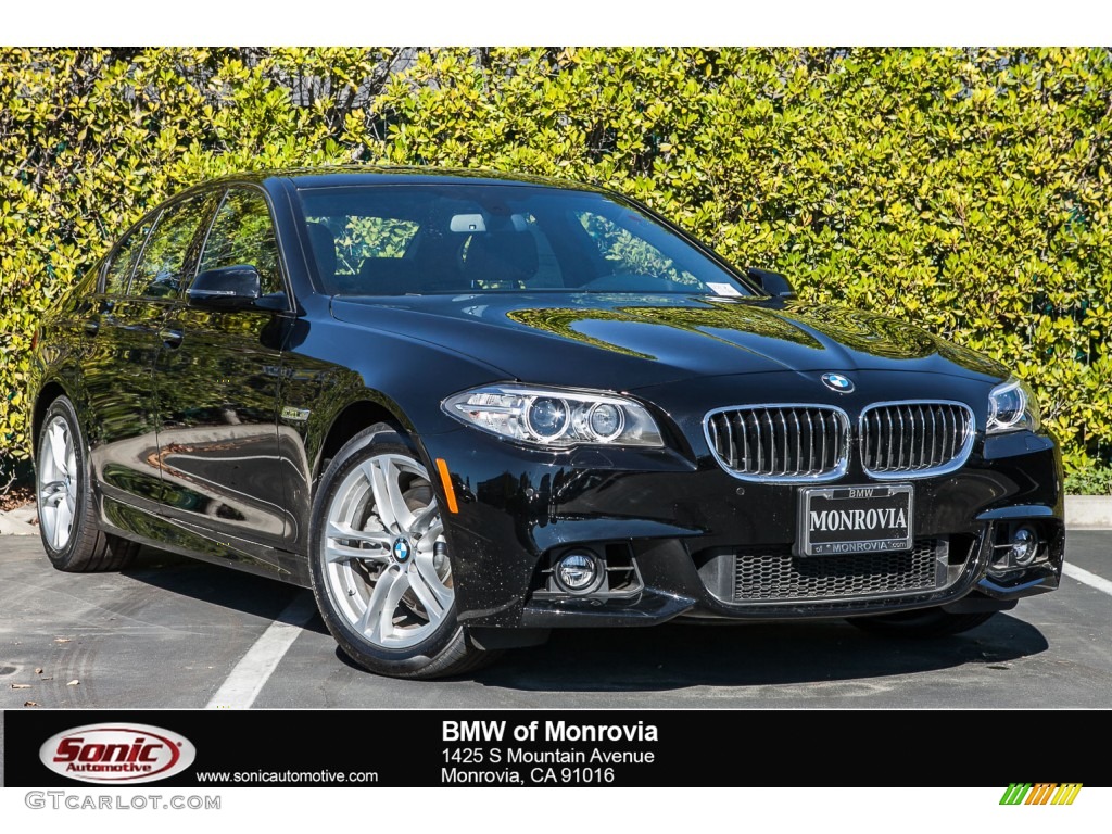 2016 5 Series 528i Sedan - Jet Black / Black photo #1