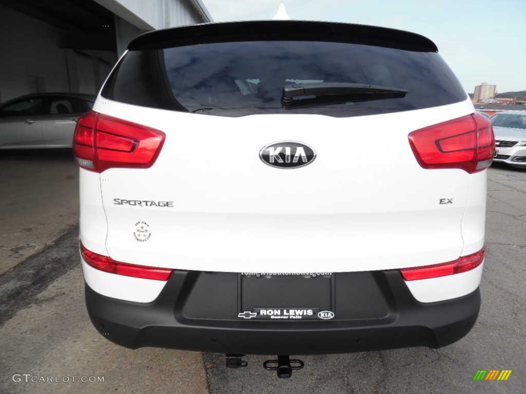 2016 Sportage EX AWD - Clear White / Black photo #3