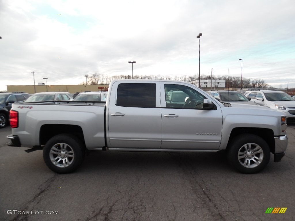 2016 Silverado 1500 LT Crew Cab 4x4 - Silver Ice Metallic / Jet Black photo #4