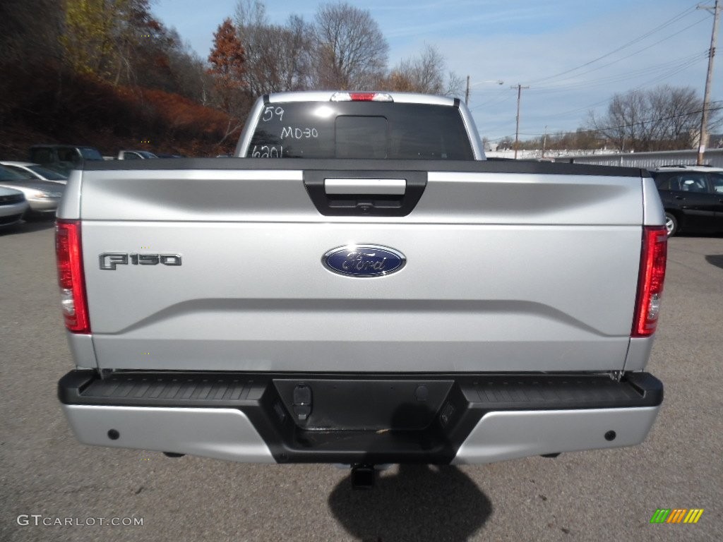2016 F150 XLT SuperCab 4x4 - Ingot Silver / Black photo #3