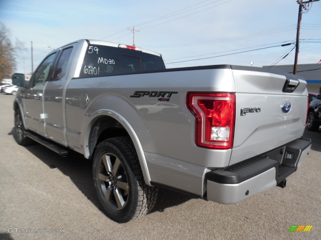 Ingot Silver 2016 Ford F150 XLT SuperCab 4x4 Exterior Photo #108775942
