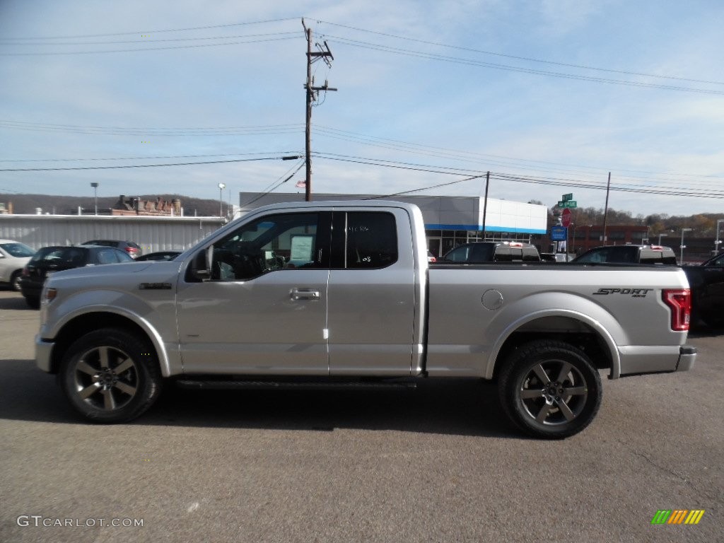 Ingot Silver 2016 Ford F150 XLT SuperCab 4x4 Exterior Photo #108775963