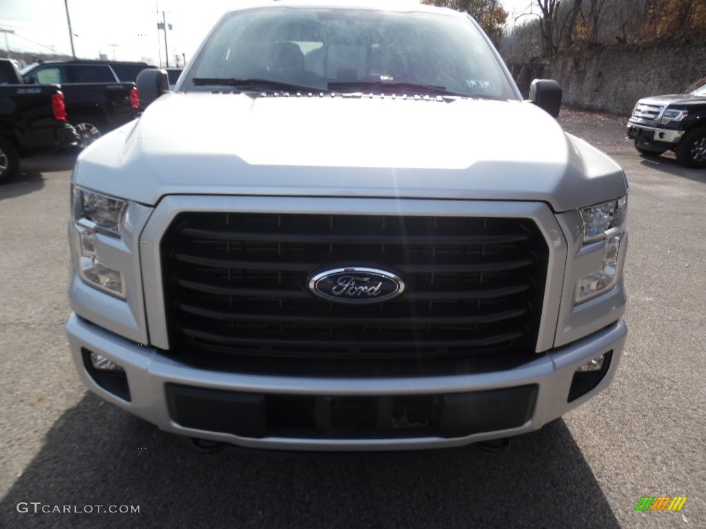 2016 F150 XLT SuperCab 4x4 - Ingot Silver / Black photo #7