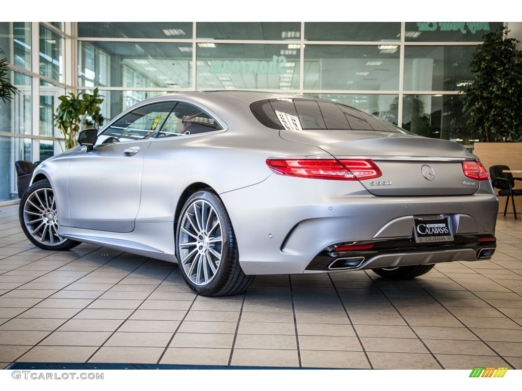 2016 S 550 4Matic Coupe - designo Magno Alanite Grey Metallic (matte) / designo Bengal Red/Black photo #2