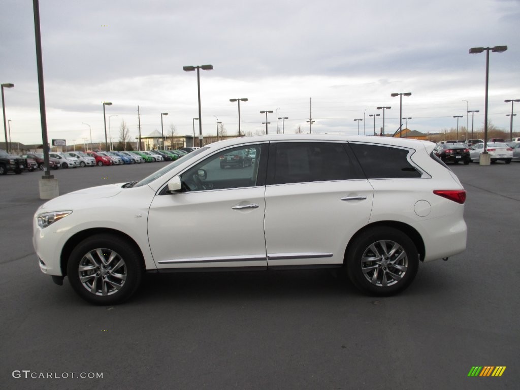 2014 QX60 3.5 AWD - Moonlight White / Graphite photo #3
