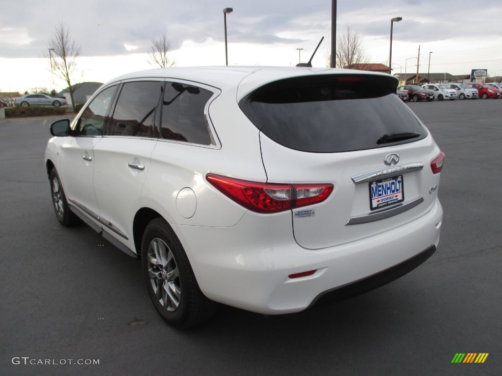 2014 QX60 3.5 AWD - Moonlight White / Graphite photo #4