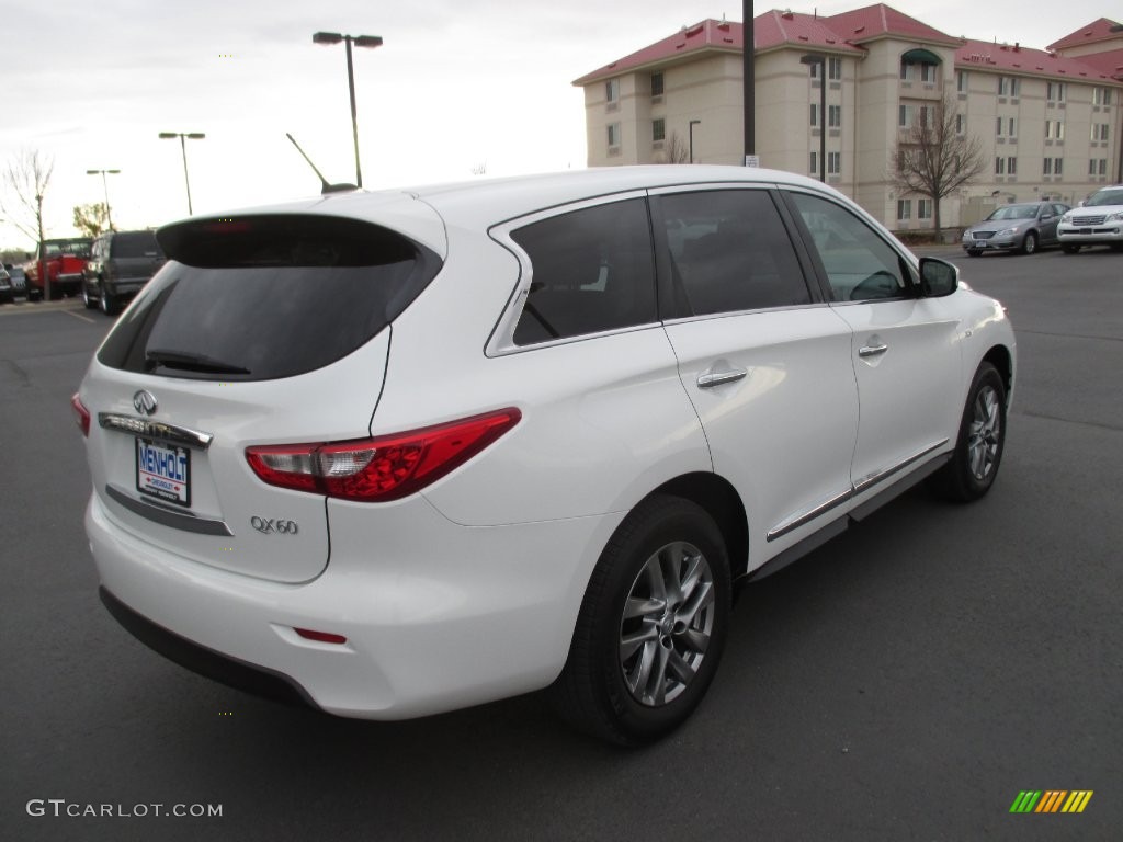 2014 QX60 3.5 AWD - Moonlight White / Graphite photo #6
