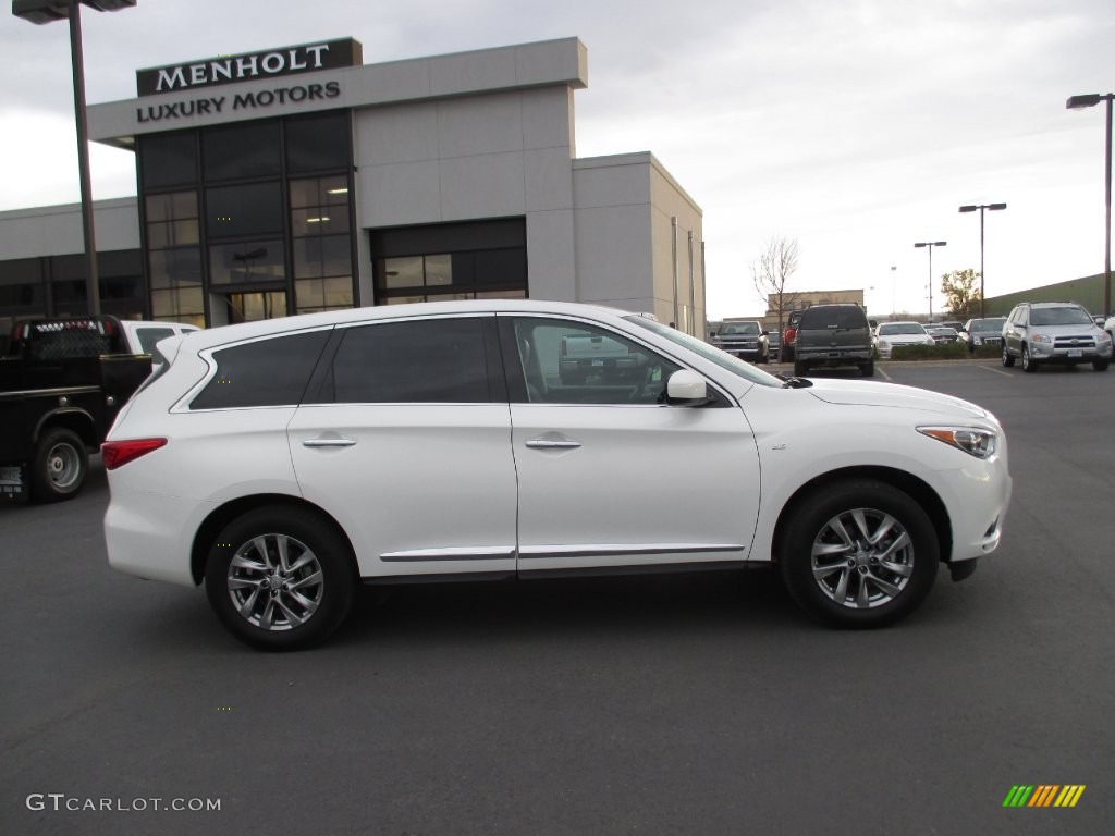 2014 QX60 3.5 AWD - Moonlight White / Graphite photo #7