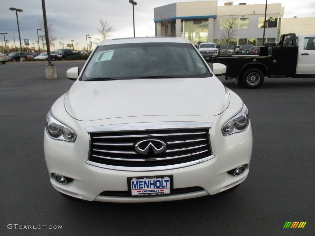2014 QX60 3.5 AWD - Moonlight White / Graphite photo #8
