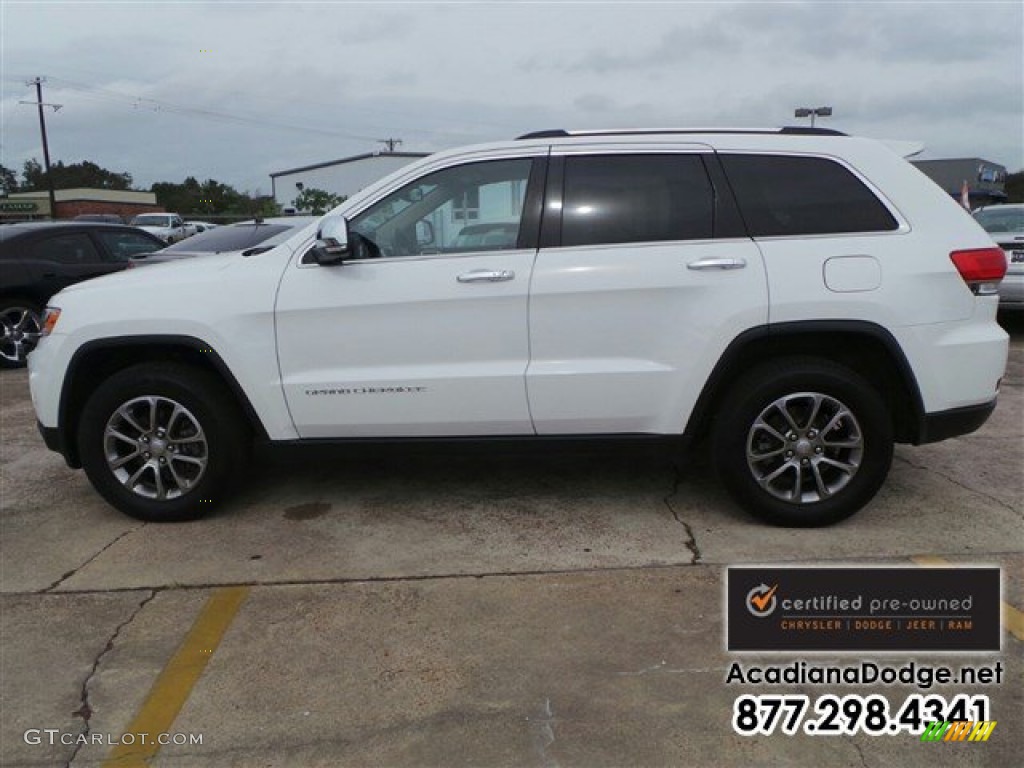 2014 Grand Cherokee Limited - Bright White / New Zealand Black/Light Frost photo #3