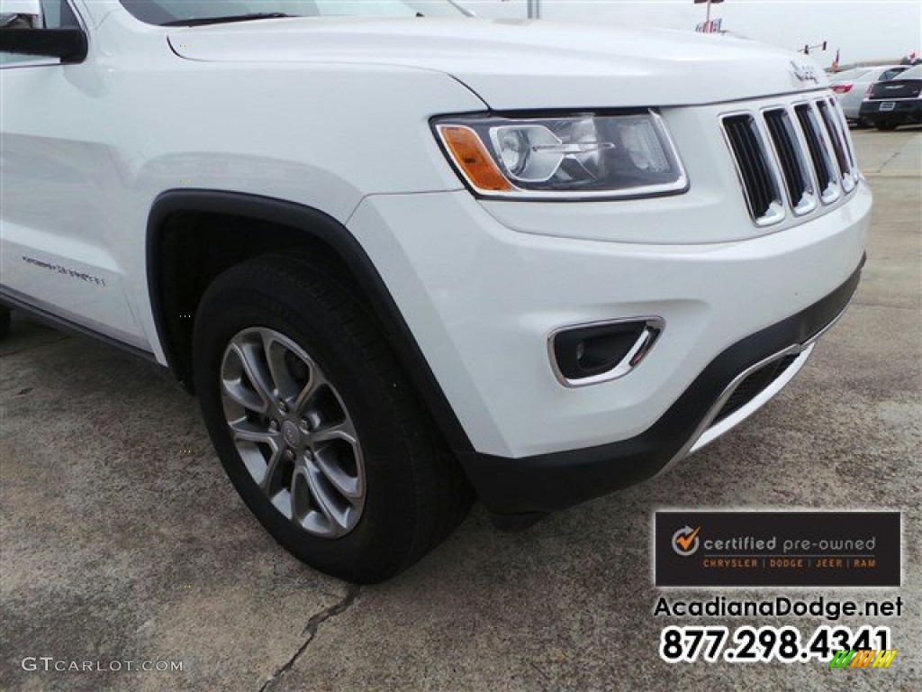 2014 Grand Cherokee Limited - Bright White / New Zealand Black/Light Frost photo #12