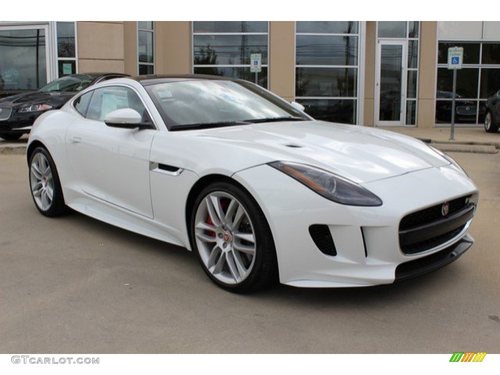 Polaris White 2016 Jaguar F-TYPE R Coupe Exterior Photo #108783745