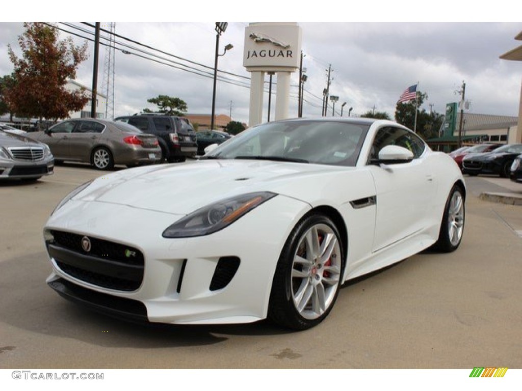 Polaris White 2016 Jaguar F-TYPE R Coupe Exterior Photo #108783880