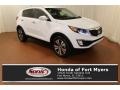 Clear White 2012 Kia Sportage EX