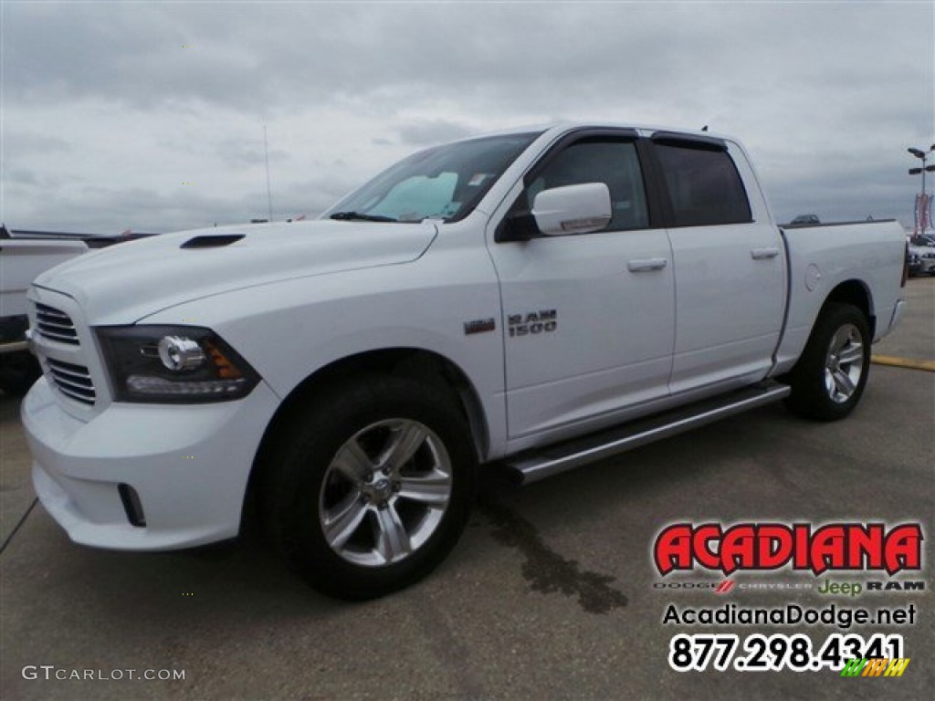 2013 1500 Sport Crew Cab - Bright White / Black photo #1