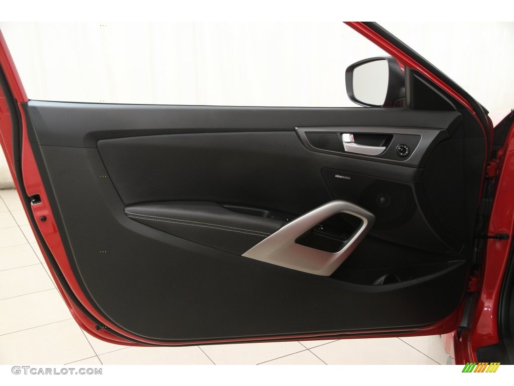 2013 Veloster Turbo - Boston Red / Black photo #4