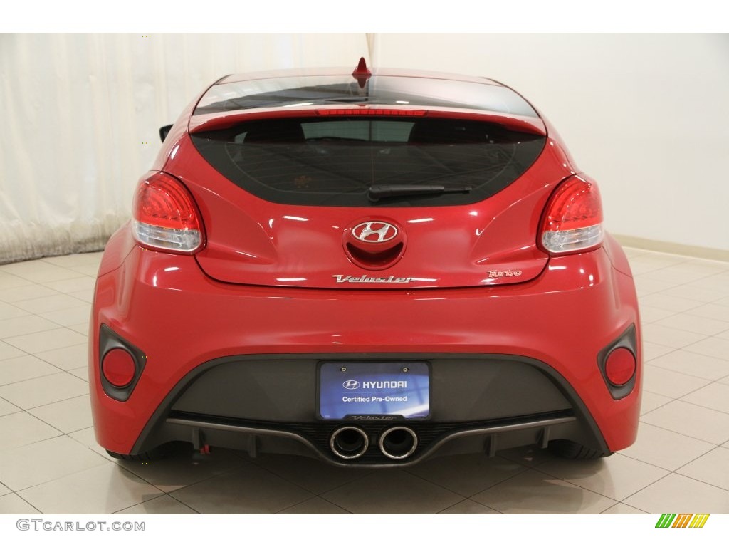 2013 Veloster Turbo - Boston Red / Black photo #16