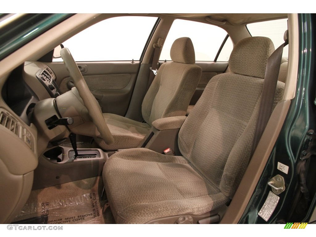 2000 Civic LX Sedan - Clover Green Pearl / Beige photo #5