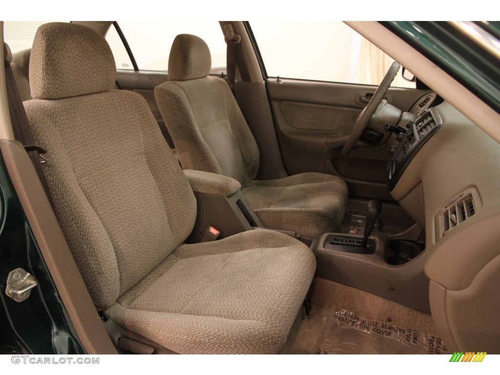 2000 Civic LX Sedan - Clover Green Pearl / Beige photo #10