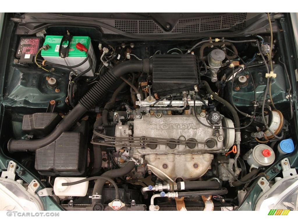 2000 Civic LX Sedan - Clover Green Pearl / Beige photo #14