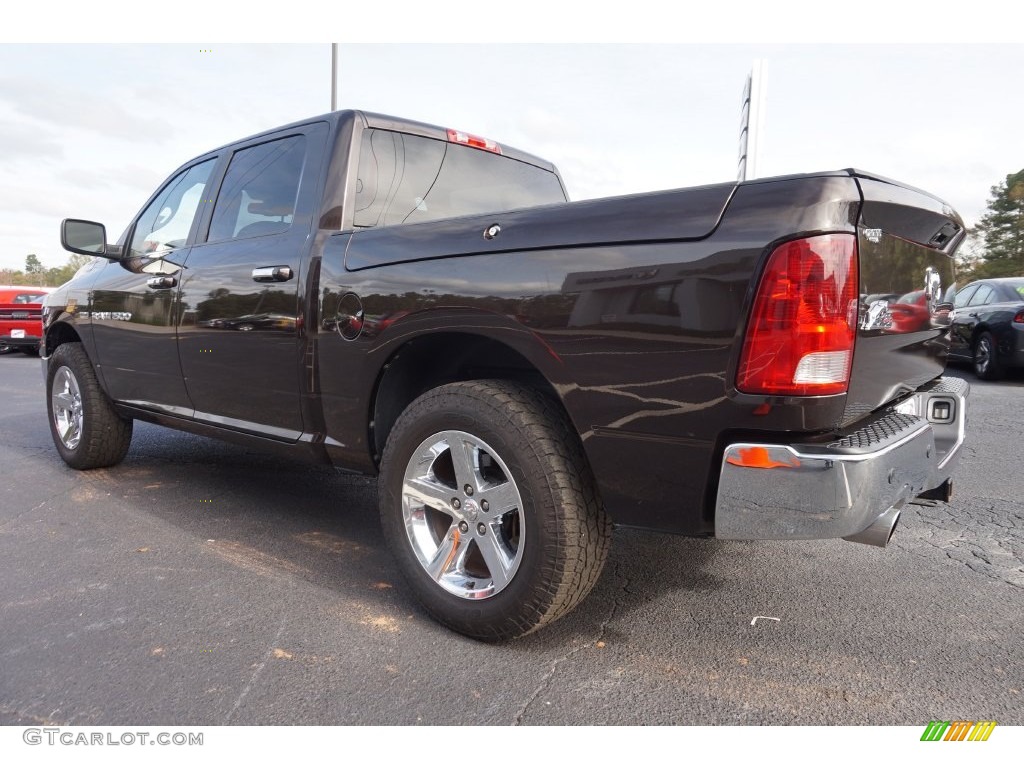 2011 Ram 1500 Big Horn Crew Cab 4x4 - Rugged Brown Pearl / Light Pebble Beige/Bark Brown photo #5