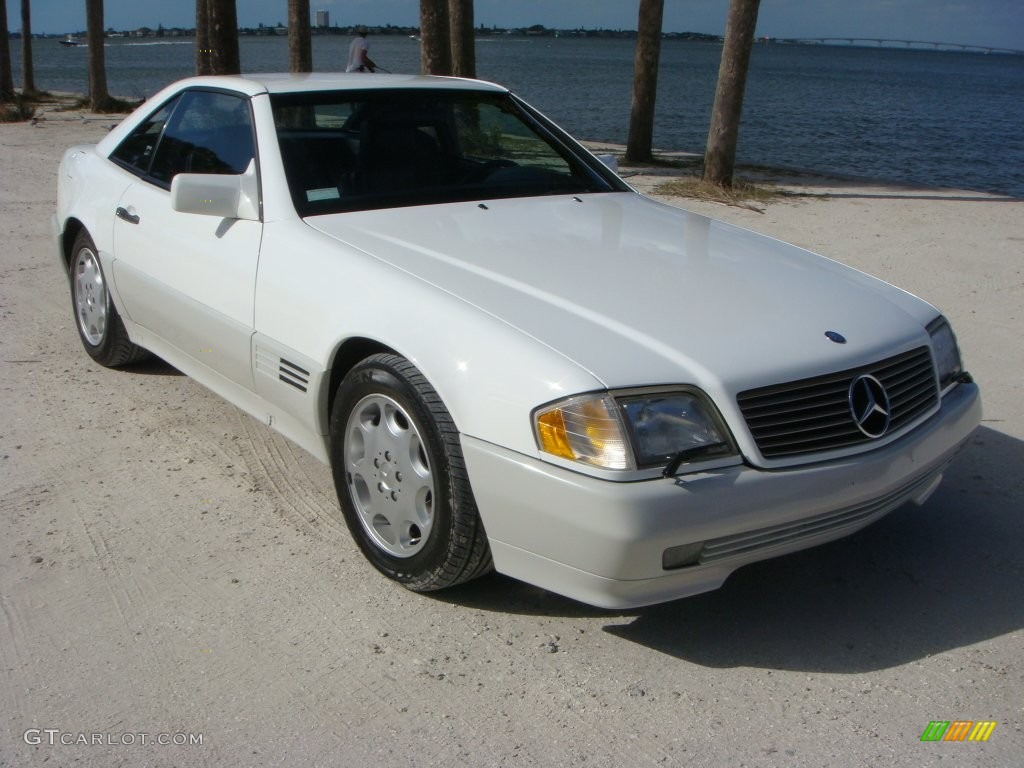 1995 SL 500 Roadster - Polar White / Blue photo #1