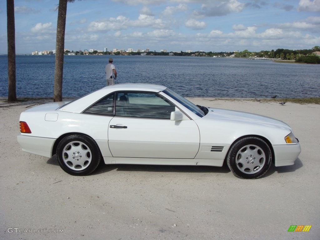 Polar White 1995 Mercedes-Benz SL 500 Roadster Exterior Photo #108789484