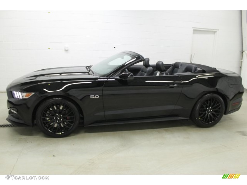 Shadow Black 2016 Ford Mustang GT Premium Convertible Exterior Photo #108790600