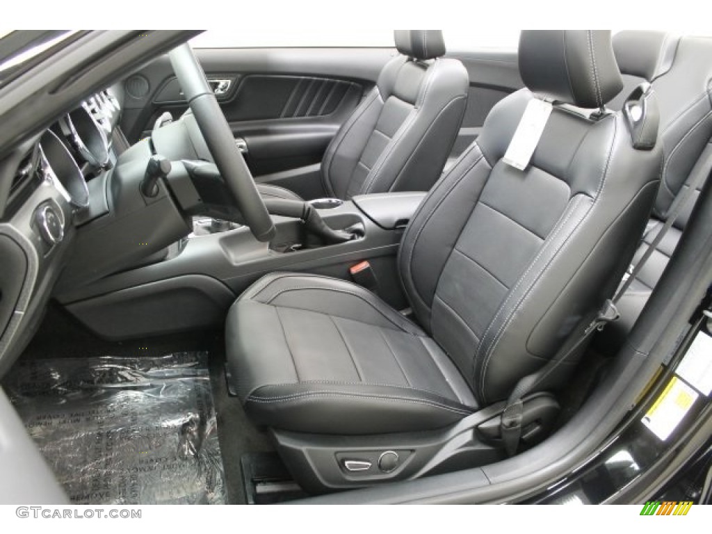 Ebony Interior 2016 Ford Mustang GT Premium Convertible Photo #108790741