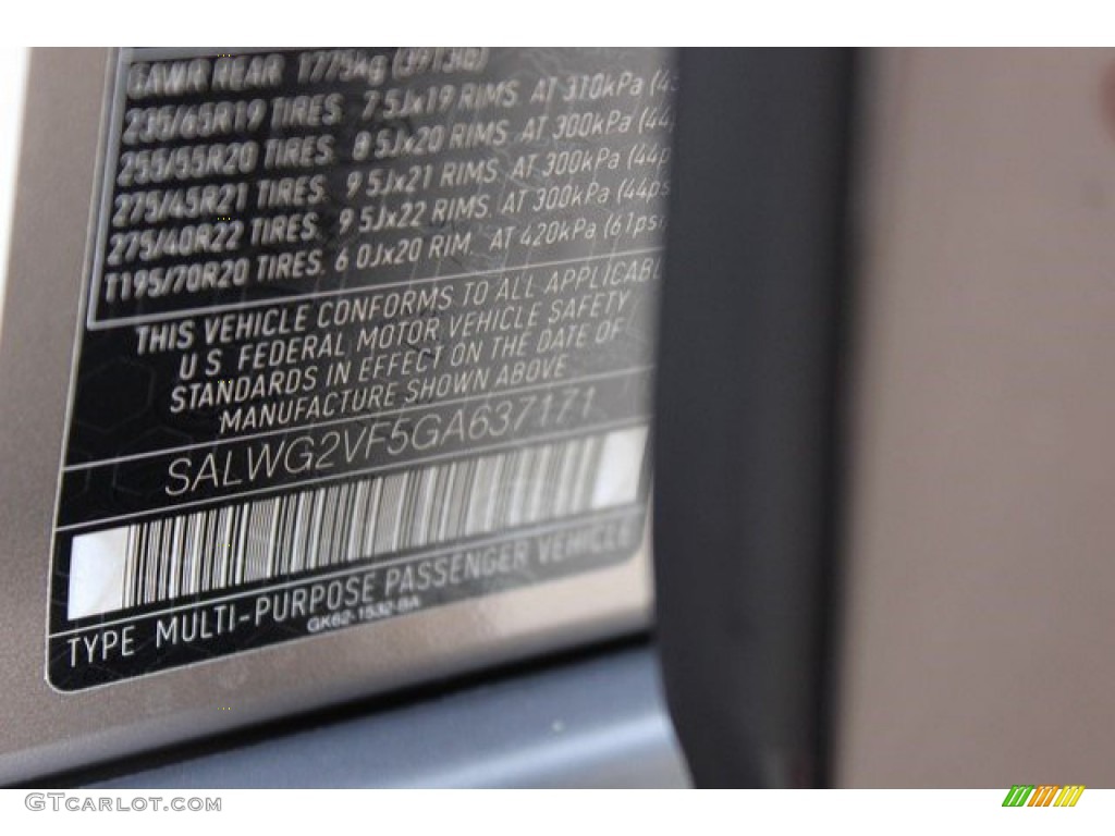 2016 Range Rover Sport SE - Kaikoura Stone Metallic / Espresso/Almond photo #20