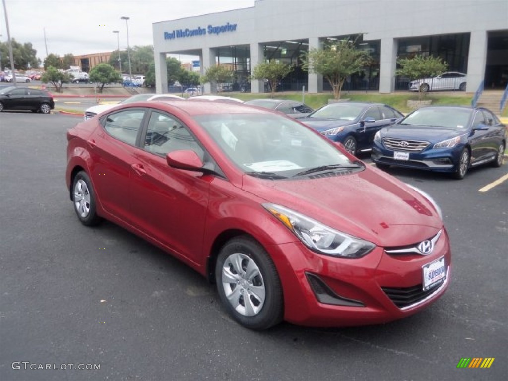 2016 Elantra SE - Red / Beige photo #1