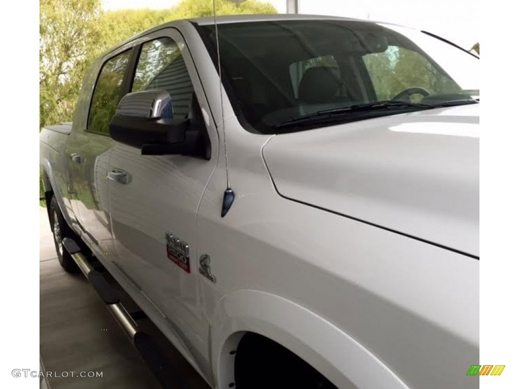 2012 Ram 2500 HD Laramie Mega Cab 4x4 - Bright White / Dark Slate photo #4