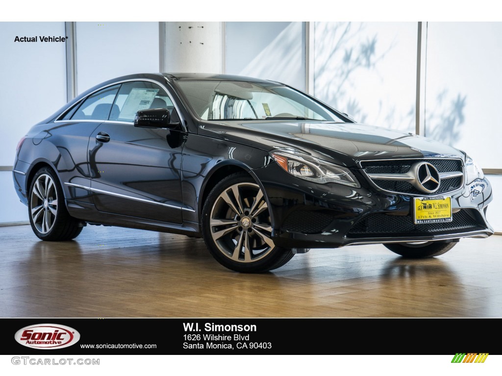 2016 E 400 Coupe - Black / Chestnut Brown/Black photo #1